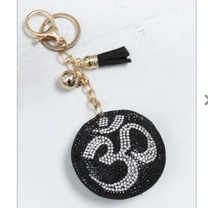 NWT Bling AUM OM Universe Keychain or Bag Charm with Tassel!